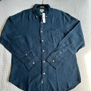 J. Crew Ink Blue Casual Shirt